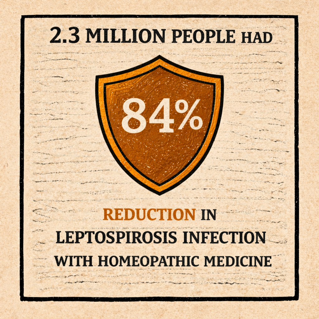 84% reduction in leptospirosis